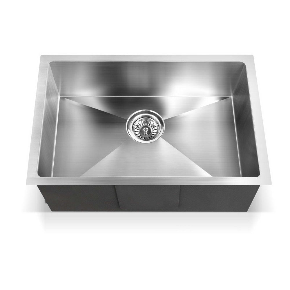 Kitchen Sink 60X45CM Stainless Steel Basin Single Bowl Silver - Furniture > Dining > Kitchen Sinks - Rivercity House & Home Co. (ABN 18 642 972 209) - Affordable Modern Furniture Australia