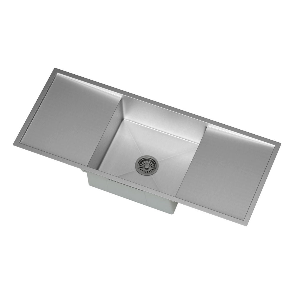 Kitchen Sink Basin Stainless Steel Under/Top/Flush Mount Bowl 122X45CM - Home & Garden > Kitchenware - Rivercity House & Home Co. (ABN 18 642 972 209) - Affordable Modern Furniture Australia