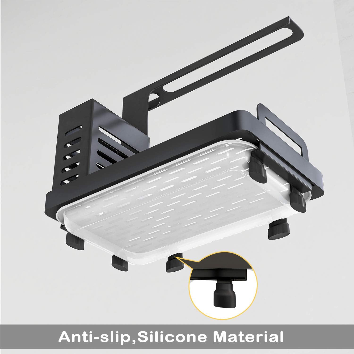 Kitchen Sink Caddy Organizer with Sponge, Soap & Brush Storage and Rag Rack, Drain Tray & Utensil Holder - Home & Garden > Kitchenware > Dish Racks - Rivercity House & Home Co. (ABN 18 642 972 209) - Affordable Modern Furniture Australia