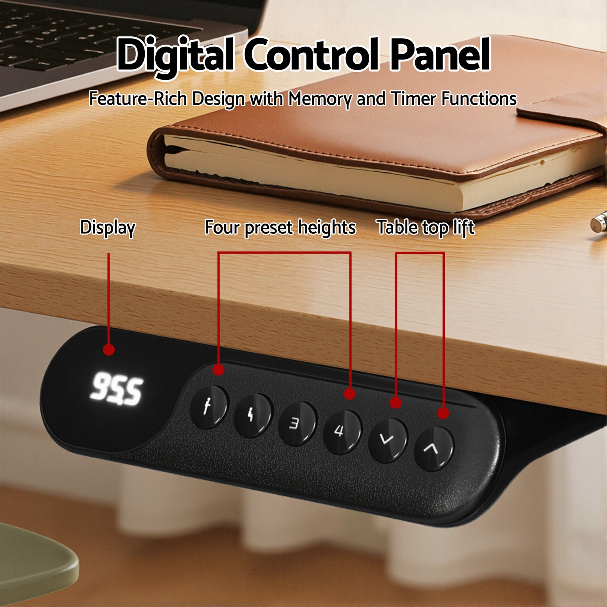 L - Shape Electric Standing Desk Sit Stand Up Height Adjustable Motorised - Furniture > Office > Desks - Rivercity House & Home Co. (ABN 18 642 972 209) - Affordable Modern Furniture Australia