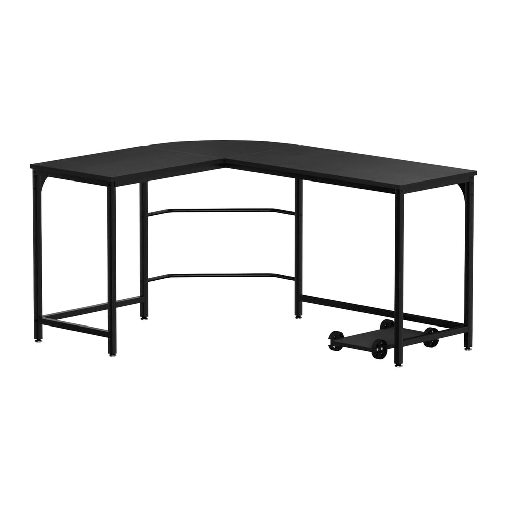 L - Shaped Corner Desk - Black - Rivercity House & Home Co. (ABN 18 642 972 209) - Affordable Modern Furniture Australia