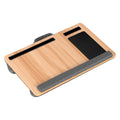 Portable 55CM Lap Desk with Wrist Rest, Phone Slot & Mouse Pad - Oak Grey