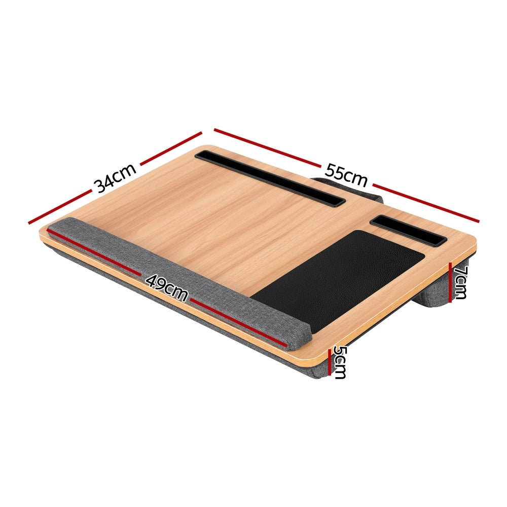 Lap Desk Laptop Desks Portable w/ Wrist - rest Phone Slot Mouse Pad 55CM - Electronics > Computer Accessories > Laptop Stands - Rivercity House & Home Co. (ABN 18 642 972 209) - Affordable Modern Furniture Australia