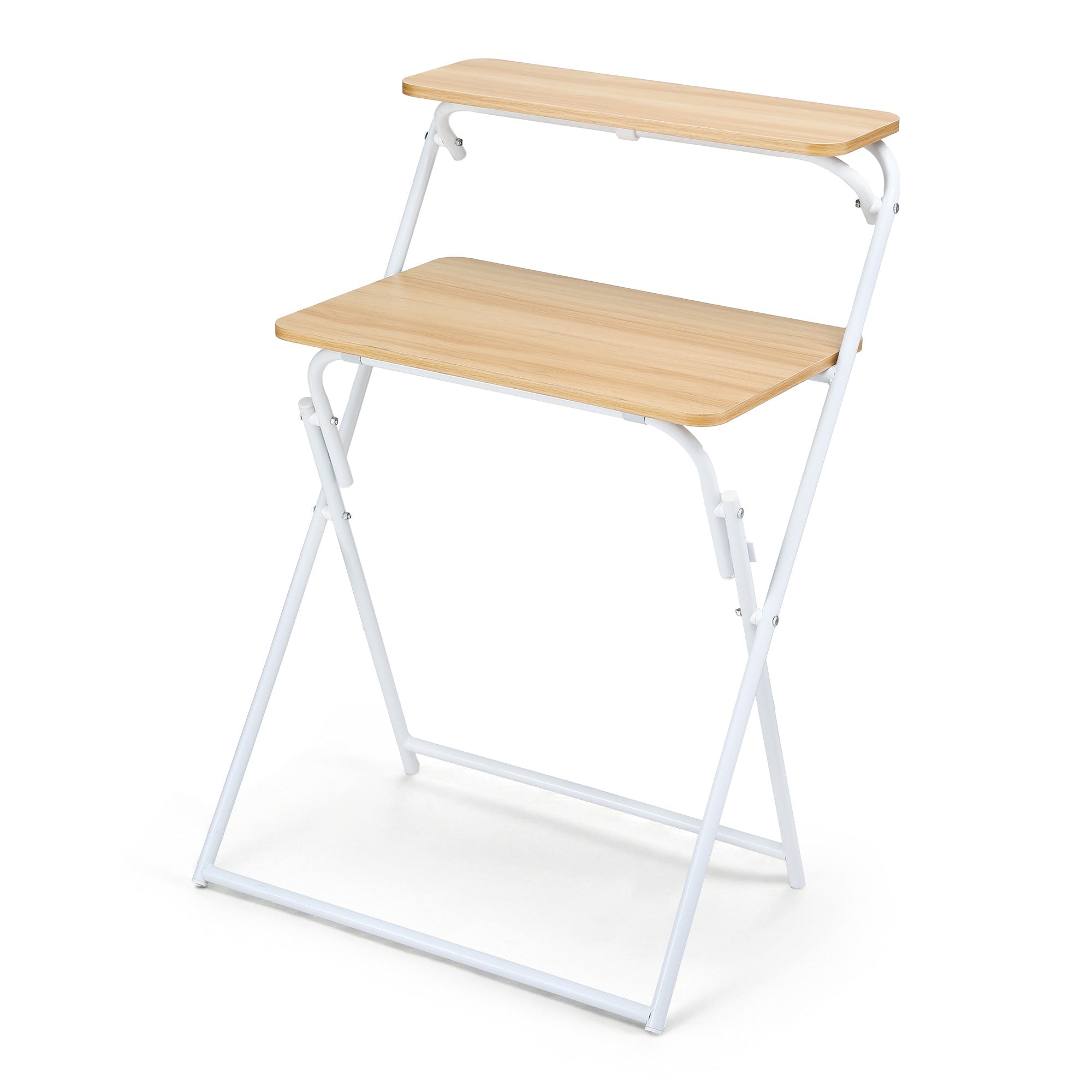 Laptop Desk Foldable Study Desk Home Office Oak - Electronics > Computers & Tablets > Desktops & Accessories - Rivercity House & Home Co. (ABN 18 642 972 209) - Affordable Modern Furniture Australia