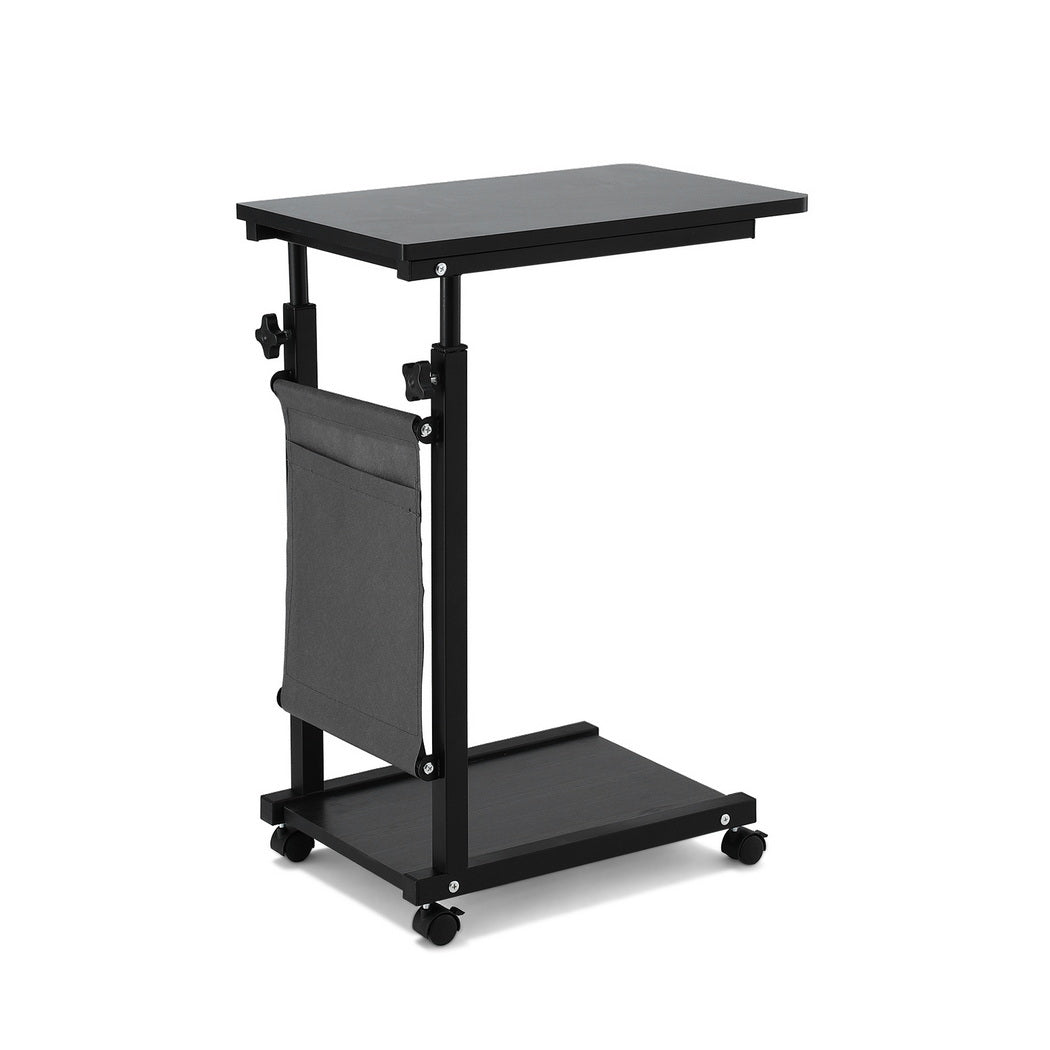 Laptop Desk Height Adjustable Mobile Workstation Computer Desks 48CM Black - Furniture > Living Room > Side Tables - Rivercity House & Home Co. (ABN 18 642 972 209) - Affordable Modern Furniture Australia