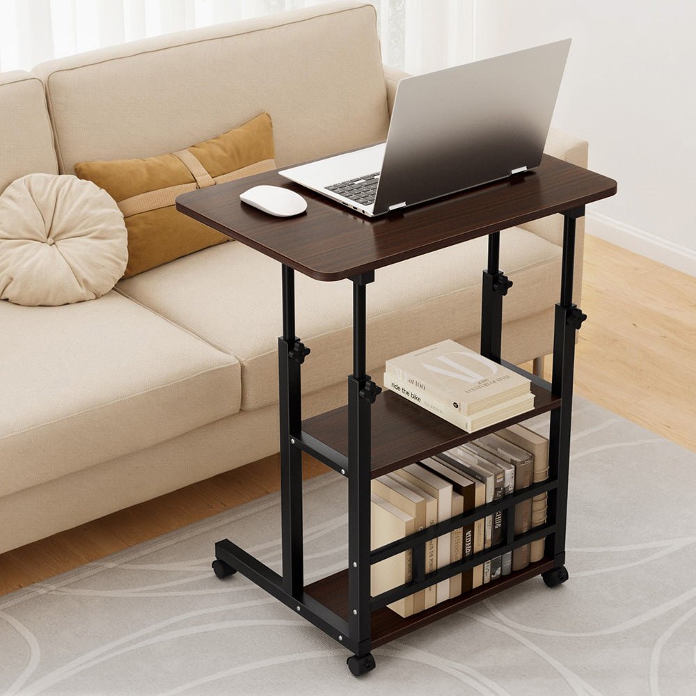 Laptop Desk Height Adjustable Mobile Workstation Computer Desks 60CM - Electronics > Computer Accessories > Laptop Stands - Rivercity House & Home Co. (ABN 18 642 972 209) - Affordable Modern Furniture Australia