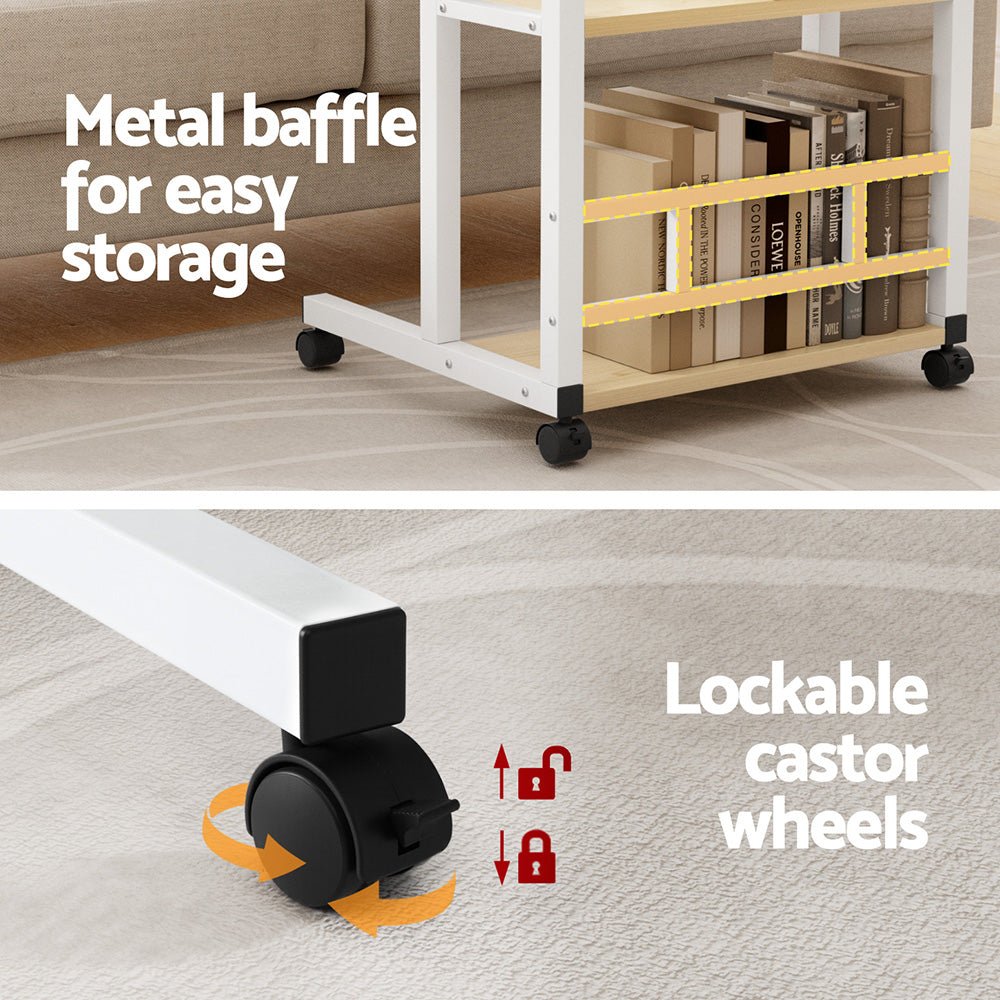 Laptop Desk Height Adjustable Mobile Workstation Computer Desks 60CM - Electronics > Computer Accessories > Laptop Stands - Rivercity House & Home Co. (ABN 18 642 972 209) - Affordable Modern Furniture Australia