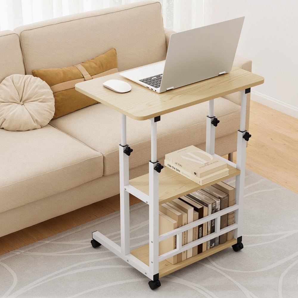 Laptop Desk Height Adjustable Mobile Workstation Computer Desks 60CM - Electronics > Computer Accessories > Laptop Stands - Rivercity House & Home Co. (ABN 18 642 972 209) - Affordable Modern Furniture Australia