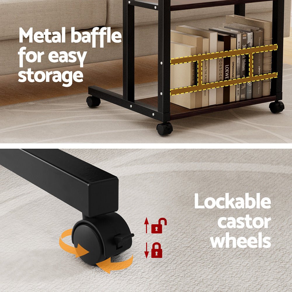 Laptop Desk Height Adjustable Mobile Workstation Computer Desks 60CM - Electronics > Computer Accessories > Laptop Stands - Rivercity House & Home Co. (ABN 18 642 972 209) - Affordable Modern Furniture Australia