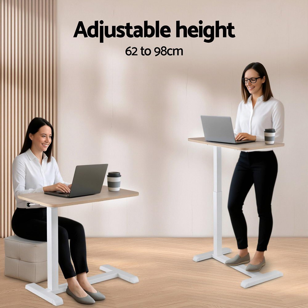 Laptop Desk Height Adjustable Mobile Workstation Computer Desks 70CM - Electronics > Computer Accessories > Laptop Stands - Rivercity House & Home Co. (ABN 18 642 972 209) - Affordable Modern Furniture Australia