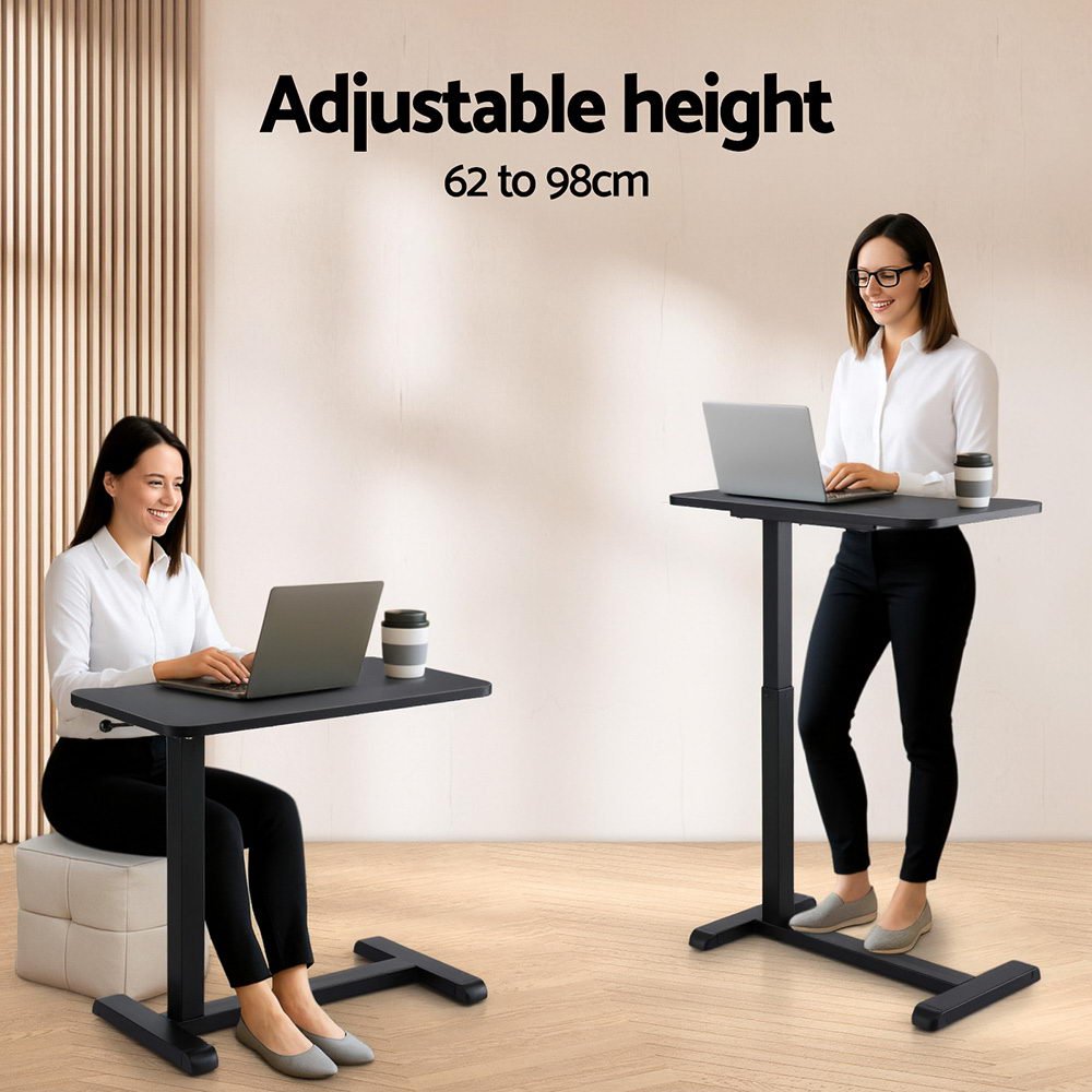 Laptop Desk Height Adjustable Mobile Workstation Computer Desks 70CM - Furniture > Office > Desks - Rivercity House & Home Co. (ABN 18 642 972 209) - Affordable Modern Furniture Australia