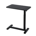 Height Adjustable Mobile Laptop Desk 70cm with Wheels - Black