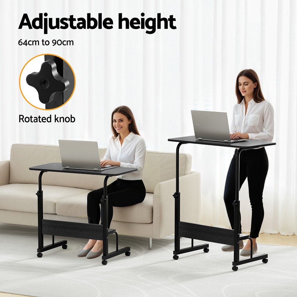 Laptop Desk Portable Sit Stand Desks Height Adjustable Workstation 80CM - Electronics > Computer Accessories > Laptop Stands - Rivercity House & Home Co. (ABN 18 642 972 209) - Affordable Modern Furniture Australia
