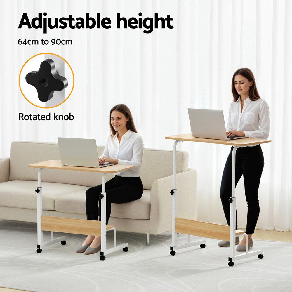 Laptop Desk Portable Sit Stand Desks Height Adjustable Workstation 80CM - Electronics > Computer Accessories > Laptop Stands - Rivercity House & Home Co. (ABN 18 642 972 209) - Affordable Modern Furniture Australia