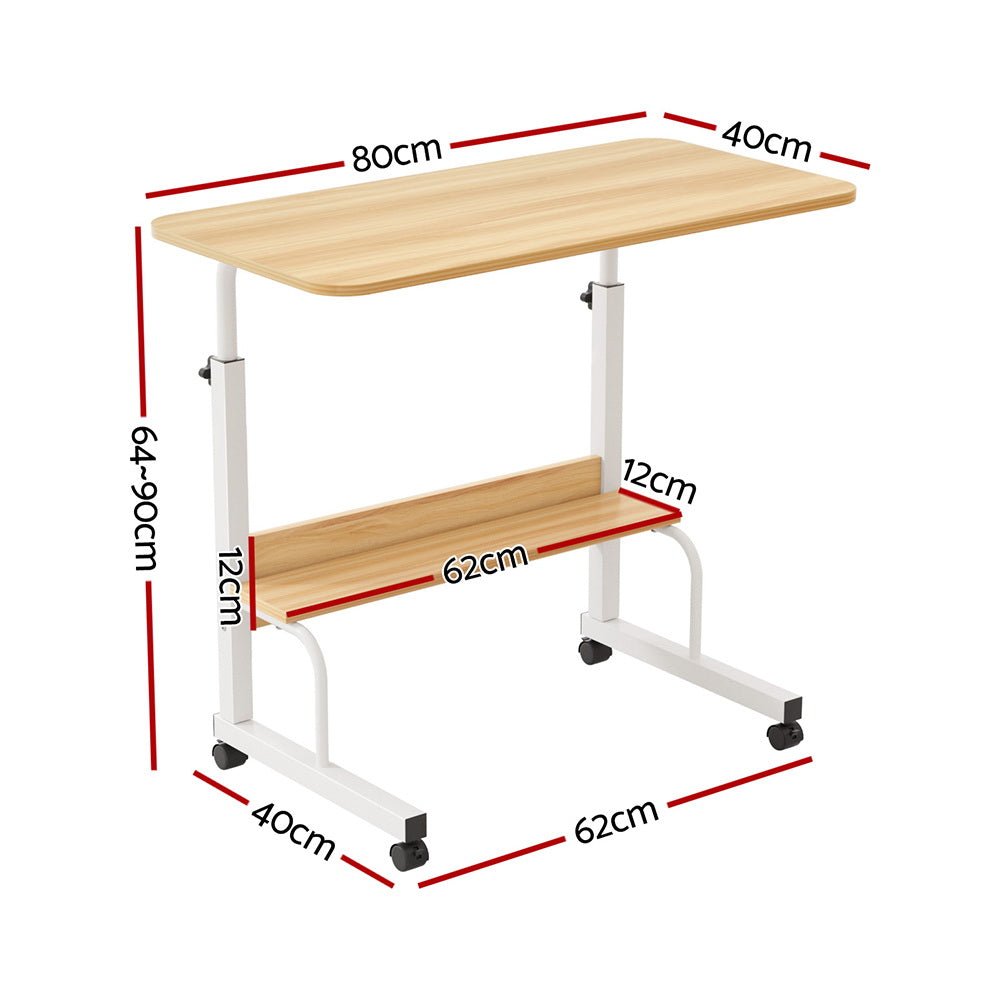 Laptop Desk Portable Sit Stand Desks Height Adjustable Workstation 80CM - Electronics > Computer Accessories > Laptop Stands - Rivercity House & Home Co. (ABN 18 642 972 209) - Affordable Modern Furniture Australia