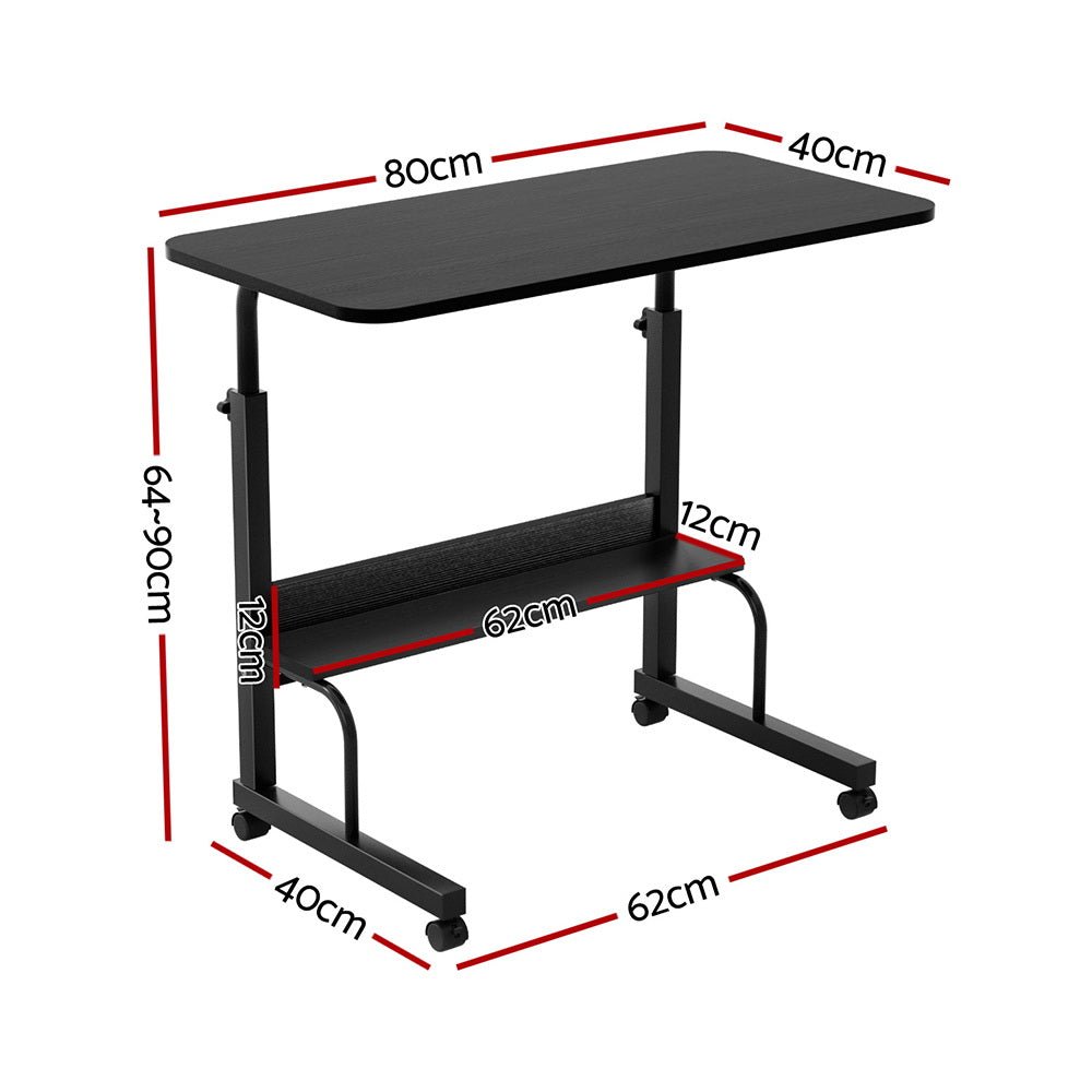 Laptop Desk Portable Sit Stand Desks Height Adjustable Workstation 80CM - Electronics > Computer Accessories > Laptop Stands - Rivercity House & Home Co. (ABN 18 642 972 209) - Affordable Modern Furniture Australia