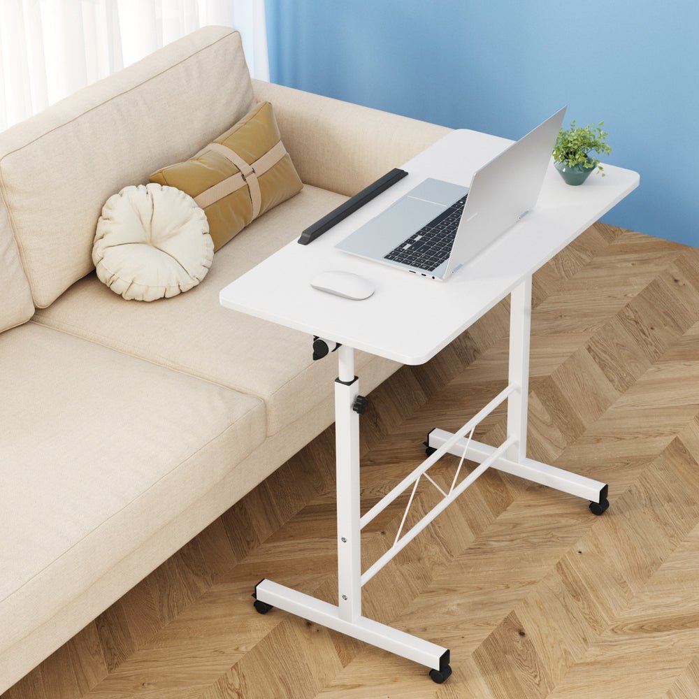 Laptop Desk Table Adjustable 80CM White - Furniture > Office > Desks - Rivercity House & Home Co. (ABN 18 642 972 209) - Affordable Modern Furniture Australia
