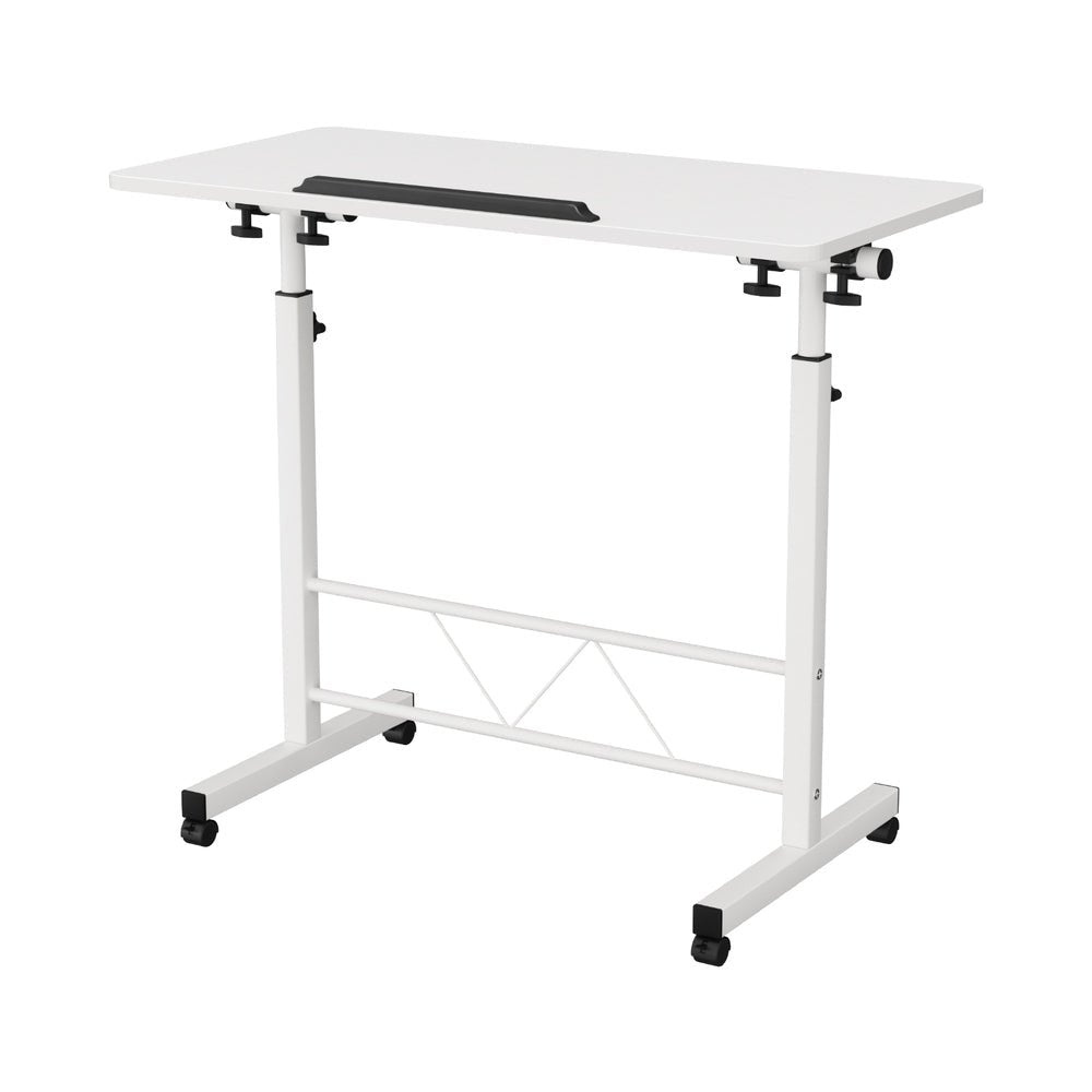 Laptop Desk Table Adjustable 80CM White - Furniture > Office > Desks - Rivercity House & Home Co. (ABN 18 642 972 209) - Affordable Modern Furniture Australia