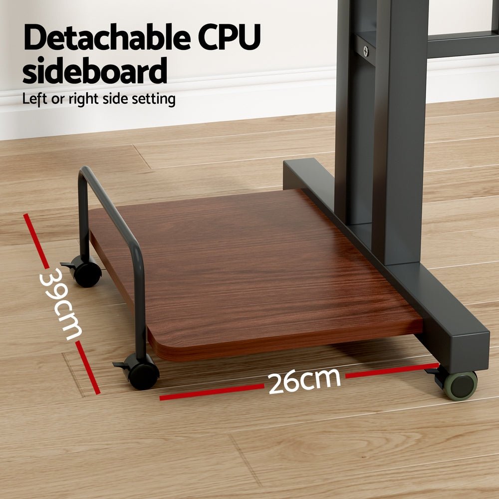 Laptop Desk Table Adjustable Dark Wood 80CM - Furniture > Office > Desks - Rivercity House & Home Co. (ABN 18 642 972 209) - Affordable Modern Furniture Australia