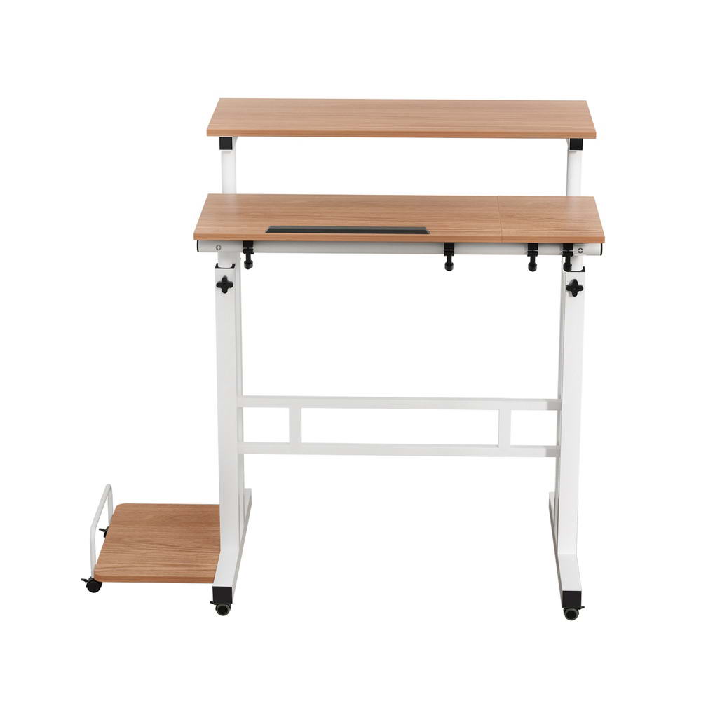 Laptop Desk Table Adjustable Light Wood 80CM - Furniture > Office > Desks - Rivercity House & Home Co. (ABN 18 642 972 209) - Affordable Modern Furniture Australia