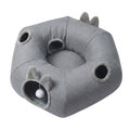 Large 2-in-1 Cat Tunnel Bed with Toys Interactive Indoor Playhouse - Grey