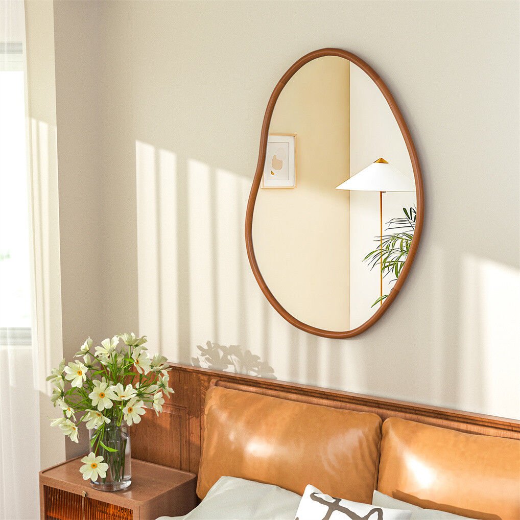 Large Art Deco Asymmetrical Wall Mirror 74.3x110cm - Home & Garden > Decor > Mirrors - Rivercity House & Home Co. (ABN 18 642 972 209) - Affordable Modern Furniture Australia