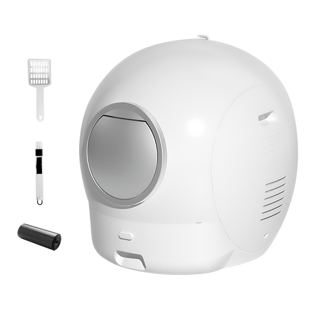 Large Automatic Self - Cleaning Enclosed Cat Litter Box - White - Rivercity House & Home Co. (ABN 18 642 972 209) - Affordable Modern Furniture Australia
