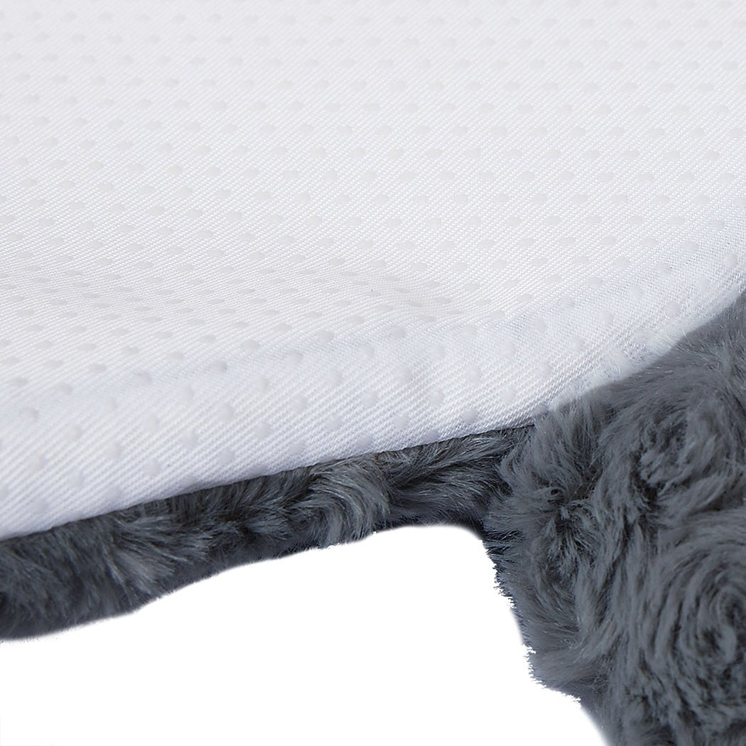 Large Calming Pet Bed with Squeaky Toys - Charcoal - Rivercity House & Home Co. (ABN 18 642 972 209) - Affordable Modern Furniture Australia
