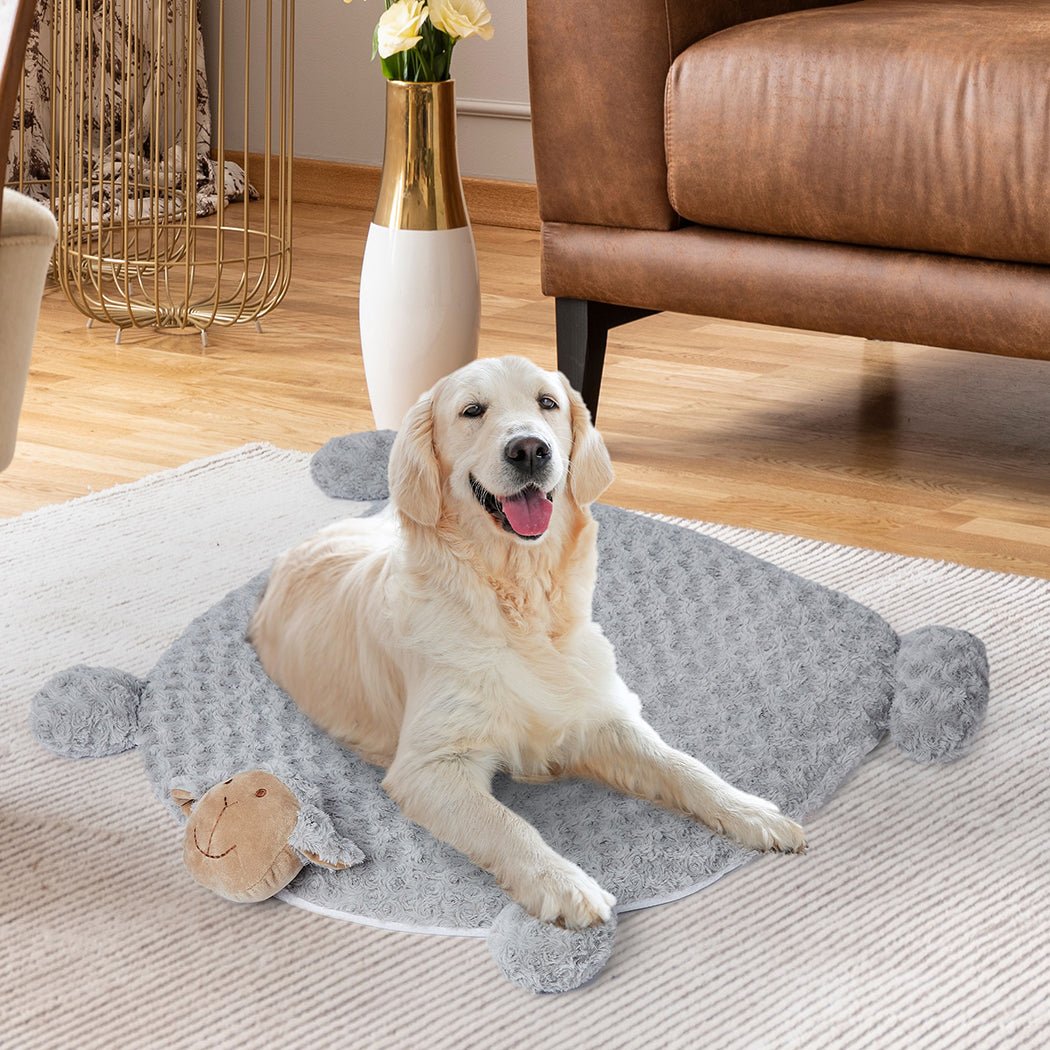 Large Calming Pet Bed with Squeaky Toys - Grey - Rivercity House & Home Co. (ABN 18 642 972 209) - Affordable Modern Furniture Australia