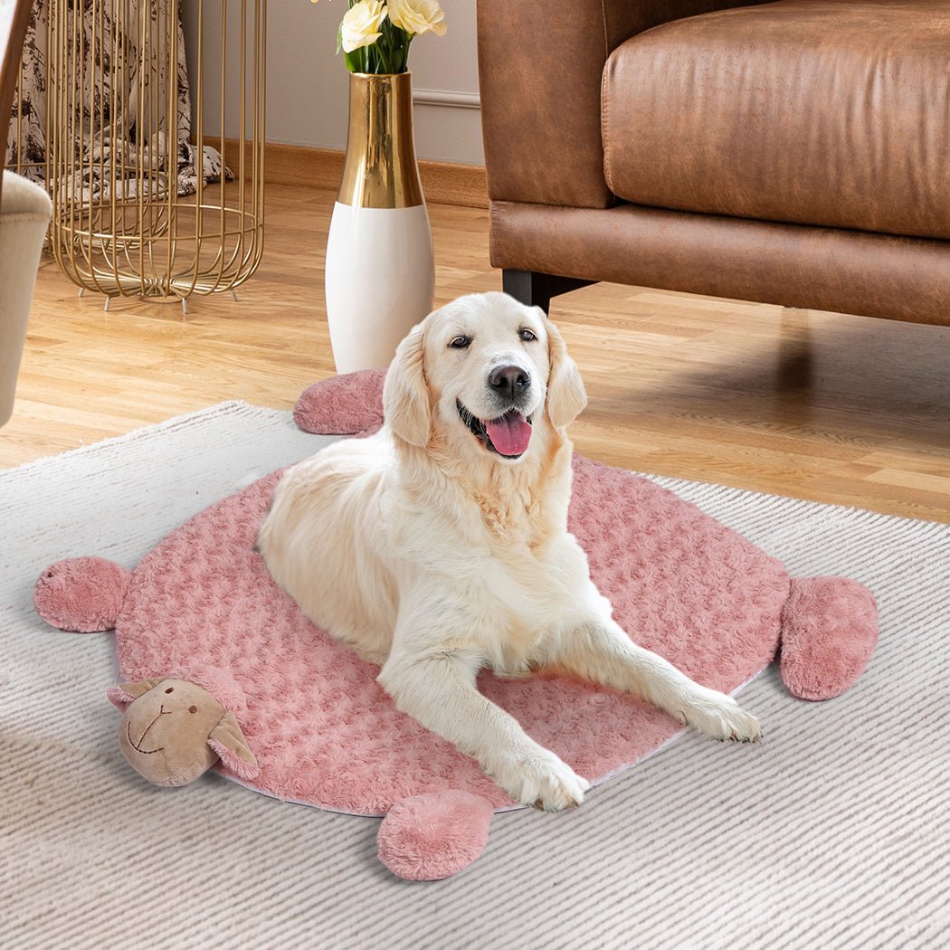 Large Calming Pet Bed with Squeaky Toys - Pink - Rivercity House & Home Co. (ABN 18 642 972 209) - Affordable Modern Furniture Australia