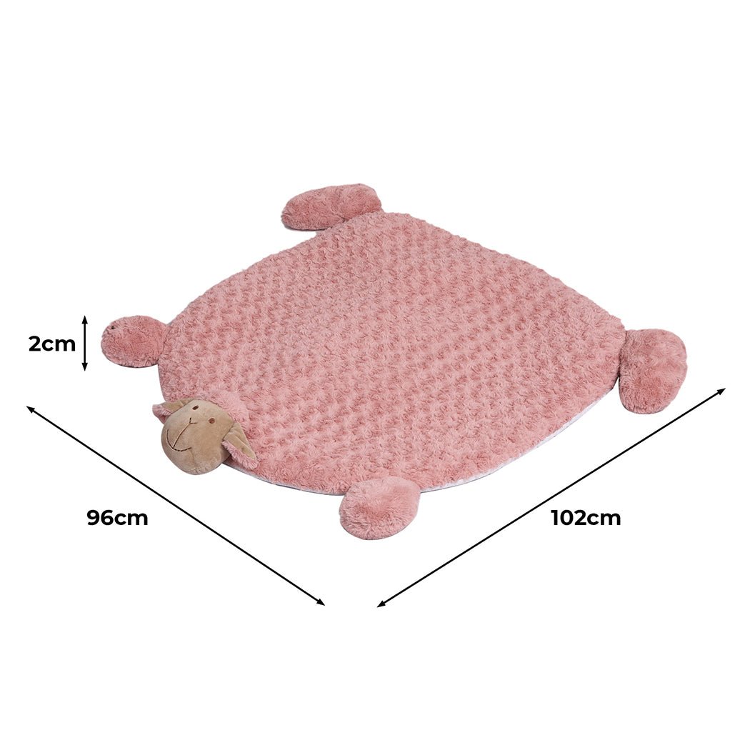 Large Calming Pet Bed with Squeaky Toys - Pink - Rivercity House & Home Co. (ABN 18 642 972 209) - Affordable Modern Furniture Australia