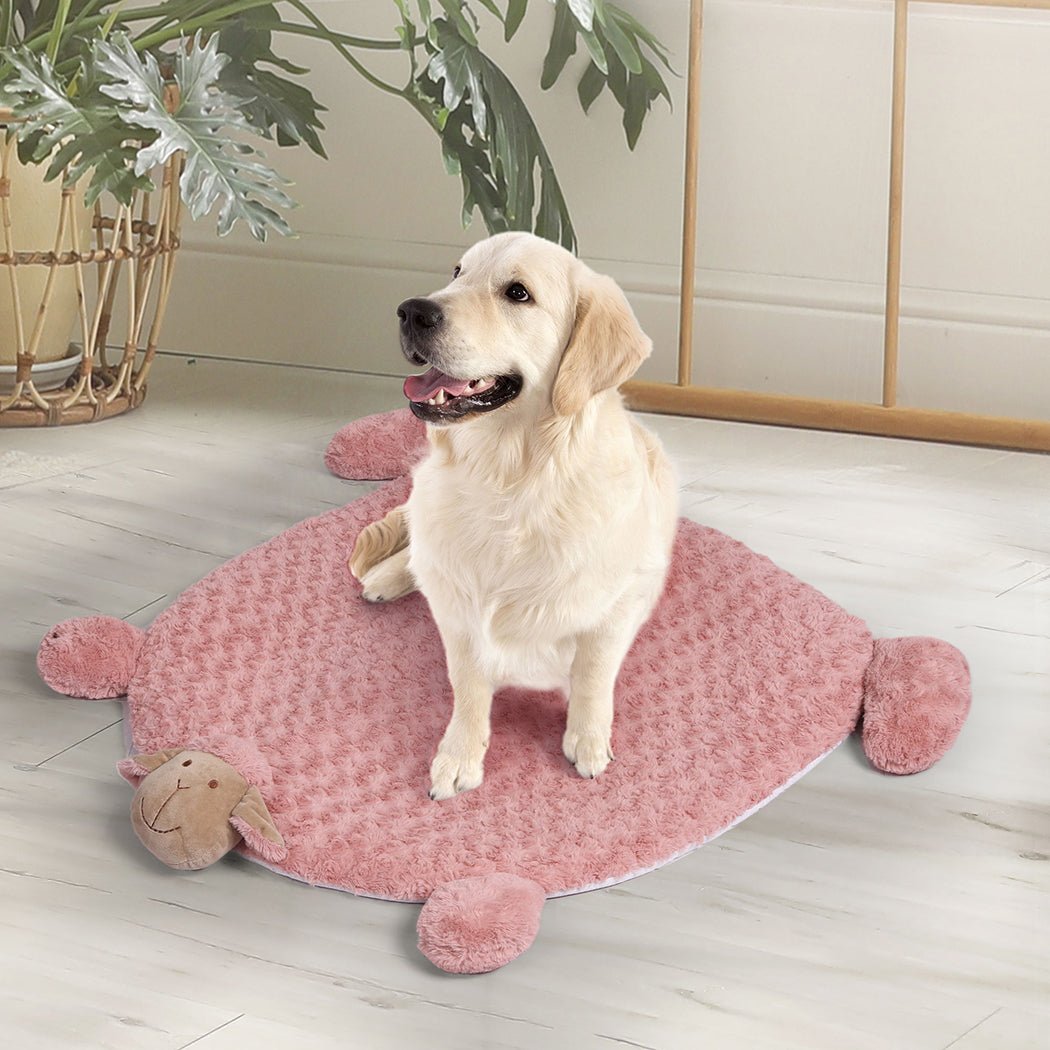 Large Calming Pet Bed with Squeaky Toys - Pink - Rivercity House & Home Co. (ABN 18 642 972 209) - Affordable Modern Furniture Australia