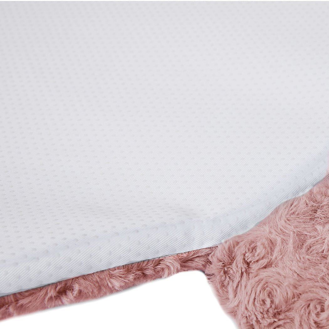 Large Calming Pet Bed with Squeaky Toys - Pink - Rivercity House & Home Co. (ABN 18 642 972 209) - Affordable Modern Furniture Australia