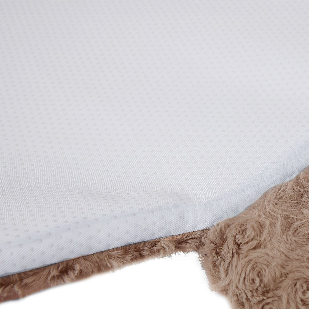 Large Calming Pet Bed with Squeaky Toys - Tan - Rivercity House & Home Co. (ABN 18 642 972 209) - Affordable Modern Furniture Australia