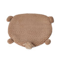 Large Calming Pet Bed with Squeaky Toys - Tan