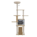 Large Cat Tree Tower 160cm with Scratcher Condo House - Beige