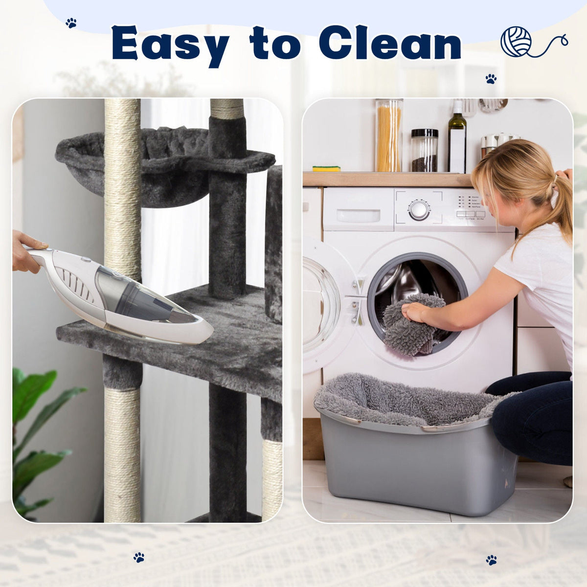 Large Cat Tree Tower Condo with Scratching Post and Bed - Grey - Pet Care > Cat Supplies > Cat Scratching Posts - Rivercity House & Home Co. (ABN 18 642 972 209) - Affordable Modern Furniture Australia