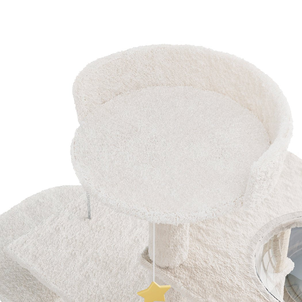 Large Cat Tree Tower with Scratcher Condo House 172cm - Beige - Rivercity House & Home Co. (ABN 18 642 972 209) - Affordable Modern Furniture Australia