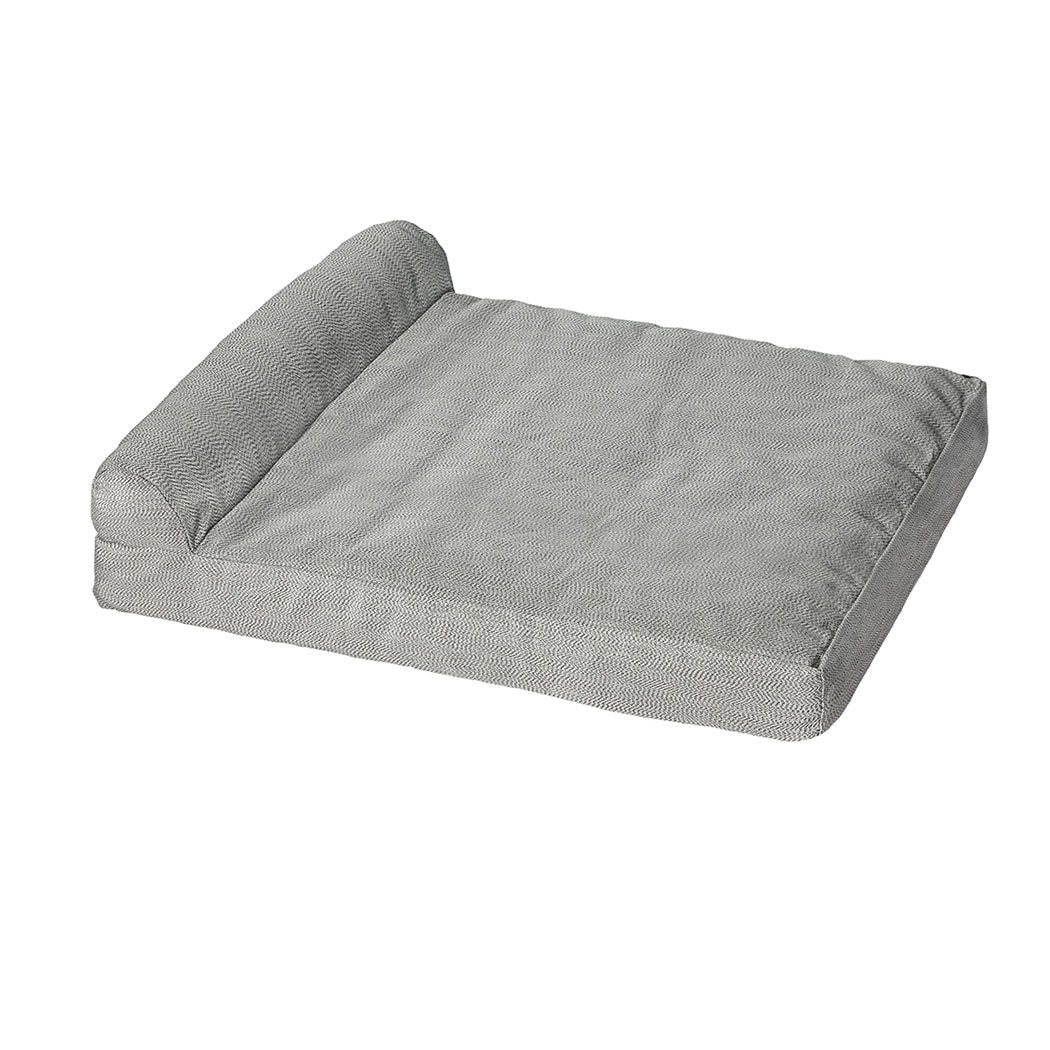 Large Chew - Proof Memory Foam Pet Bed - Grey - Rivercity House & Home Co. (ABN 18 642 972 209) - Affordable Modern Furniture Australia