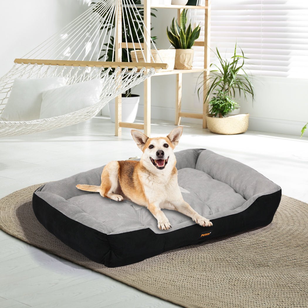 Large Dog Bed Mattress Pet Bedding - Black - Rivercity House & Home Co. (ABN 18 642 972 209) - Affordable Modern Furniture Australia