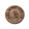 Large Dog Bed Mattress with Raised Rim for Anxiety Relief - Brown