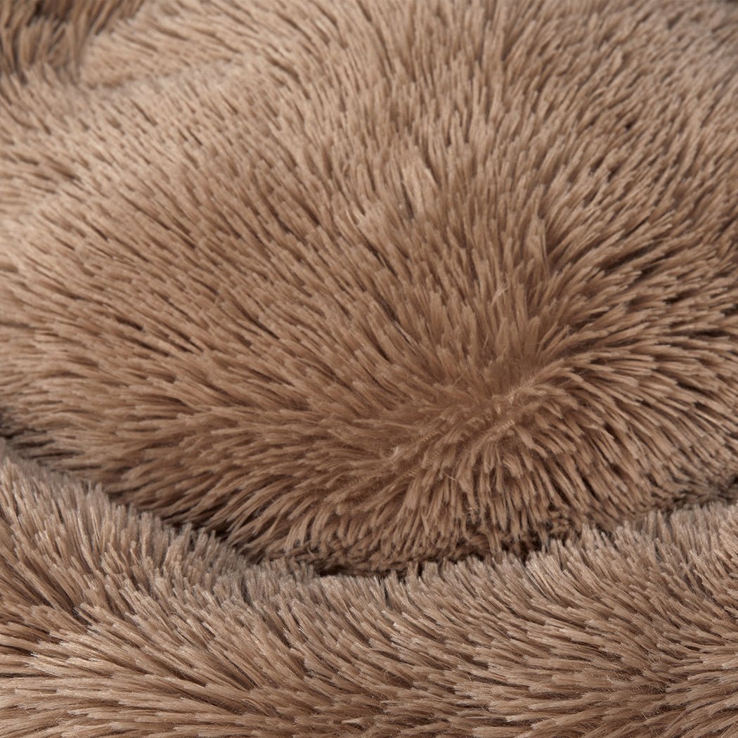 Large Dog Bed Mattress with Raised Rim for Anxiety Relief - Brown - Rivercity House & Home Co. (ABN 18 642 972 209) - Affordable Modern Furniture Australia
