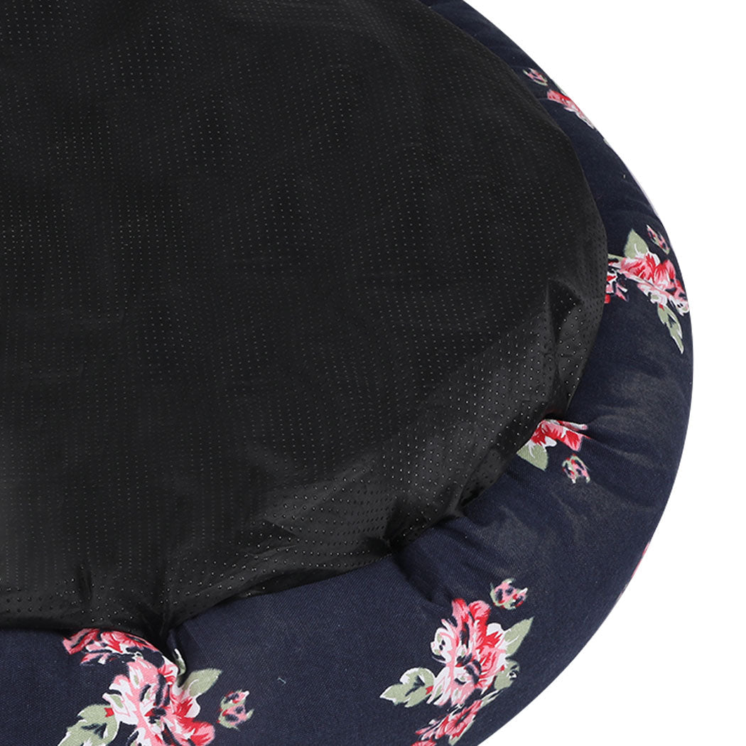 Large Dog Calming Washable Pet Bed - Navy - Rivercity House & Home Co. (ABN 18 642 972 209) - Affordable Modern Furniture Australia