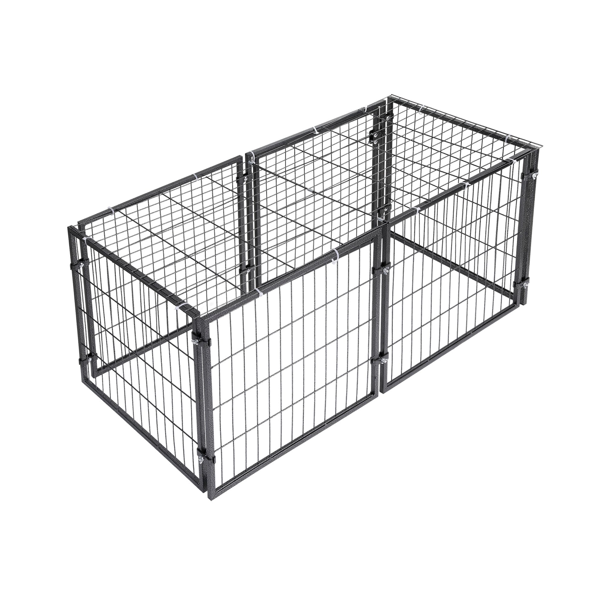 Large Dog Crate Cage Playpen 129cm Puppy Pen Pet Enclosure Black - Pet Care > Dog Supplies > Dog Carriers & Crates - Rivercity House & Home Co. (ABN 18 642 972 209) - Affordable Modern Furniture Australia