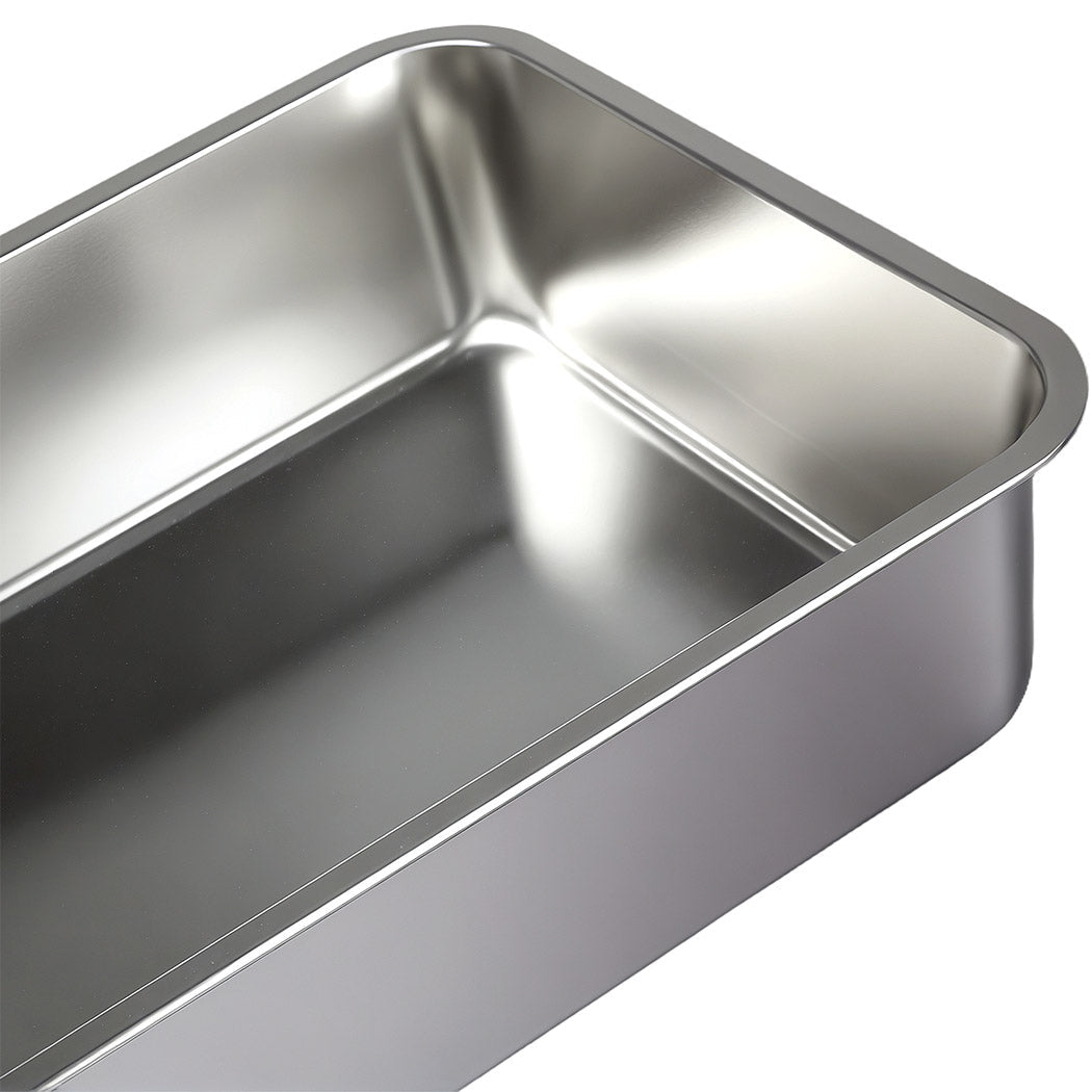 Large Enclosed Stainless Steel Cat Litter Box - Black - Rivercity House & Home Co. (ABN 18 642 972 209) - Affordable Modern Furniture Australia