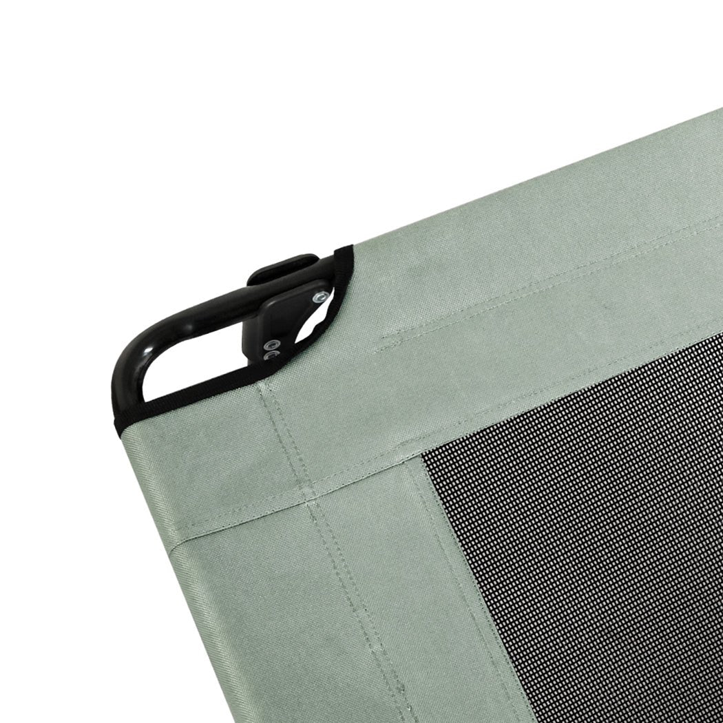 Large Foldable Elevated Dog Bed Trampoline - Grey - Rivercity House & Home Co. (ABN 18 642 972 209) - Affordable Modern Furniture Australia