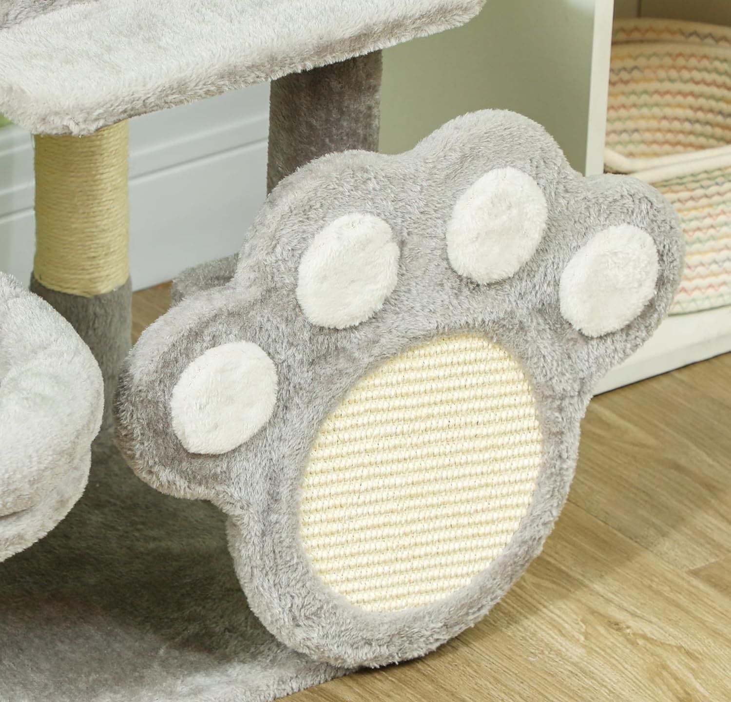 Large Indoor Cat Tree Tower with Plush Perch, Condo, Sisal Scratching Posts & Hanging Ball - Natural - Pet Care > Cat Supplies > Cat Scratching Posts - Rivercity House & Home Co. (ABN 18 642 972 209) - Affordable Modern Furniture Australia