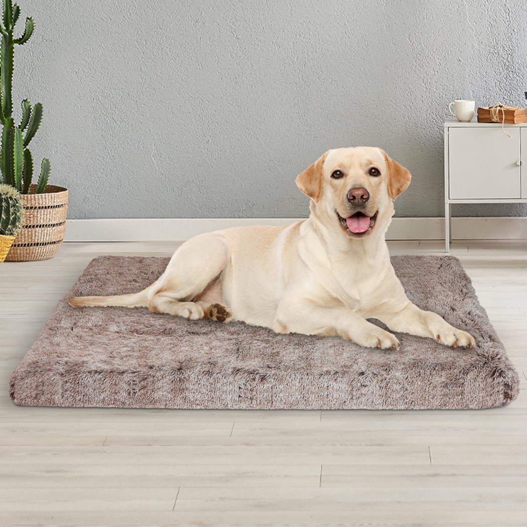 Large Memory Foam Dog Calming Bed Mat - Coffee - Rivercity House & Home Co. (ABN 18 642 972 209) - Affordable Modern Furniture Australia