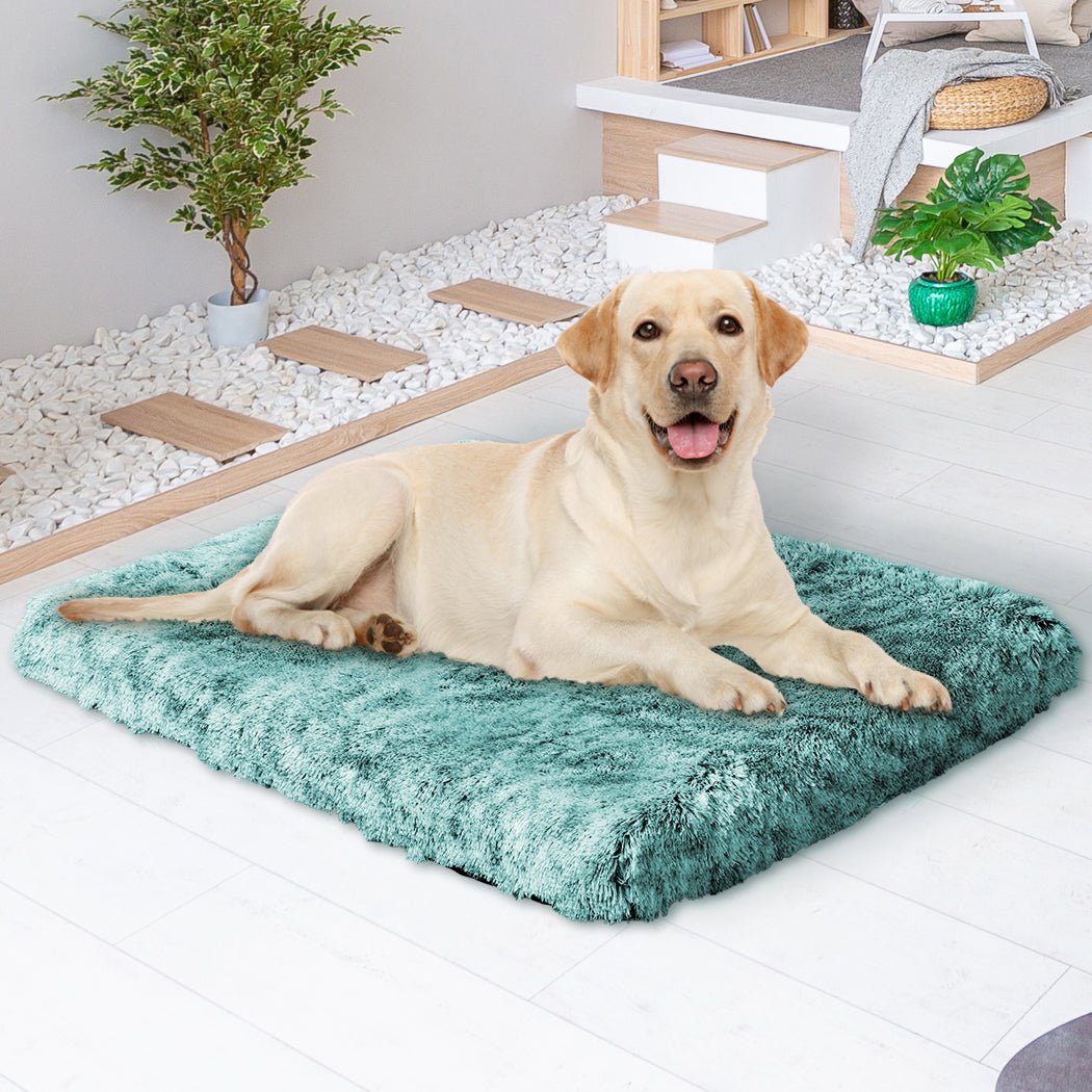 Large Memory Foam Dog Calming Mat Bed - Green - Rivercity House & Home Co. (ABN 18 642 972 209) - Affordable Modern Furniture Australia