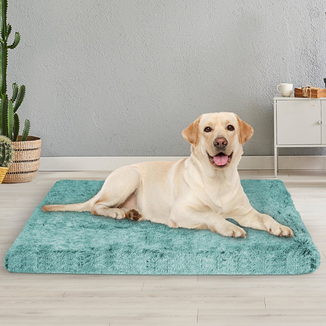 Large Memory Foam Dog Calming Mat Bed - Green - Rivercity House & Home Co. (ABN 18 642 972 209) - Affordable Modern Furniture Australia